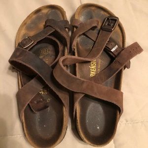 Birkenstock sandals.